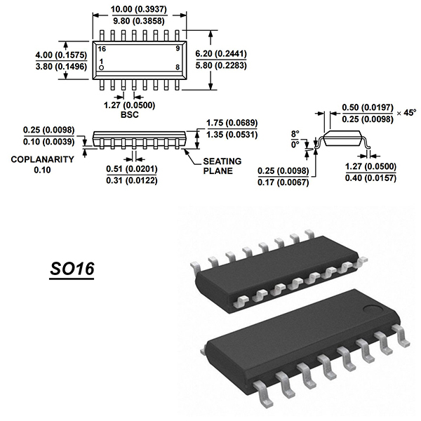 Со 16. Корпус so16 footprint. So16 корпус Размеры. So16w отличие корпуса soic16. So-16 Размеры.