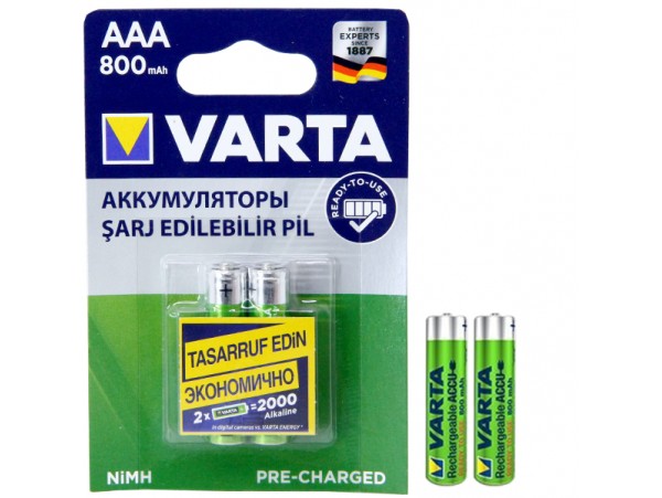 Аккумулятор 1,2V/800 R03 VARTA 56703