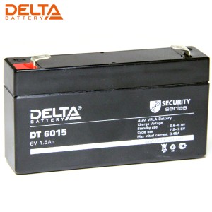 Аккумулятор 6V/1,5A DT6015  Delta 97х25х51