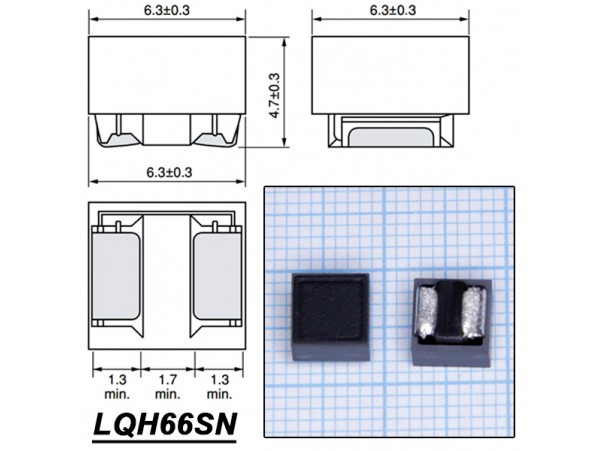 LQH66SN222M03L 2200 мкГн 2525 Дросс.