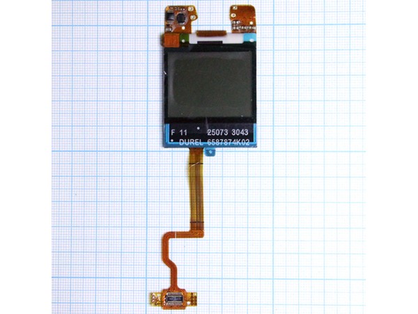 MOT V60 Модуль, 2 дисплея в сборе на шлейфе LCD