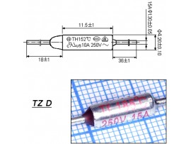 TZ D-185-15A Термопредохранитель