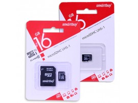 MicroSDHC 16Gb Class 10 Карта памяти Smartbuy
