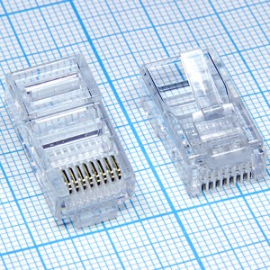 TP-8P8C-S3 (RJ45) Штекер 8к. на кабель плоский