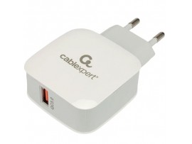 СЗУ USB 5V-12V3A18W QC3.0 быстрая зарядка белая