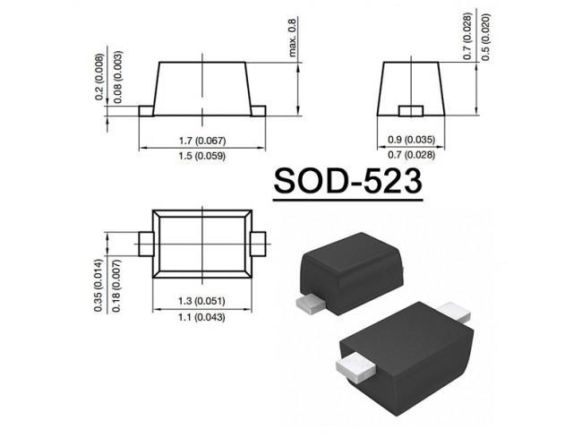 19 51 43. SOD-523 корпус. SMD SOD-523f. Диод bas216. Esd5z12t1g.