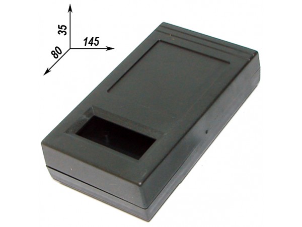 BOX-Z49 80х145х35 Корпус с окном и отсеком