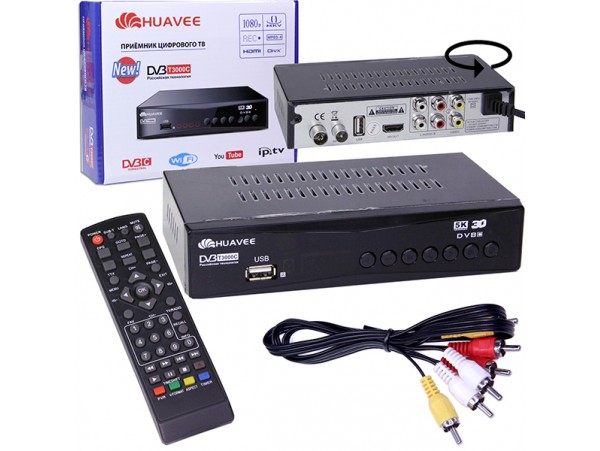 HUAVEE T3000C ресивер эфирный DVB-T2/C