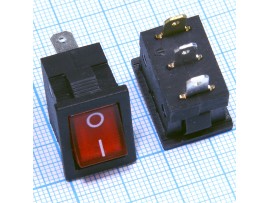 SC-778R 250V/6A on-off красный 3 контакта переключатель