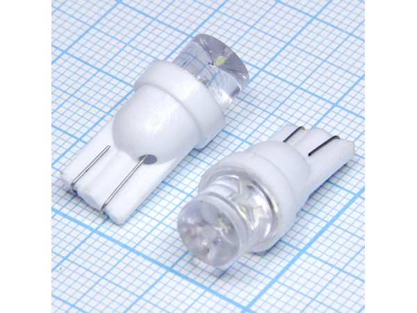 T10 1white 8mm 100° LED bulbs лампа