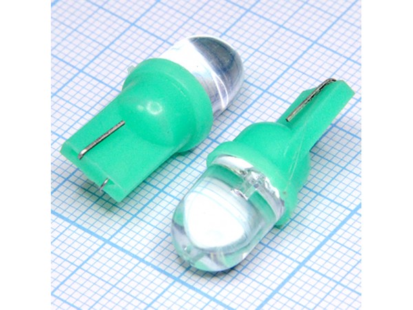 T10 1green 10mm 15° LED bulbs лампа