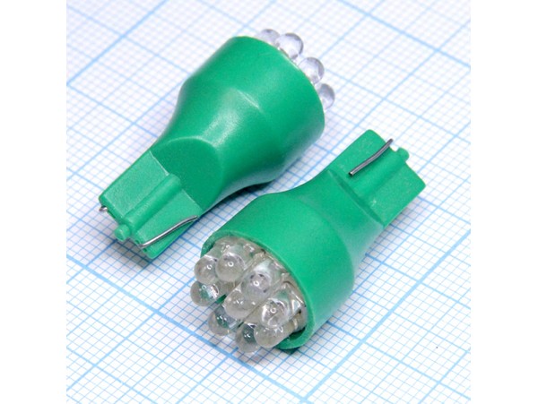 T15 9green 3mm LED bulbs лампа