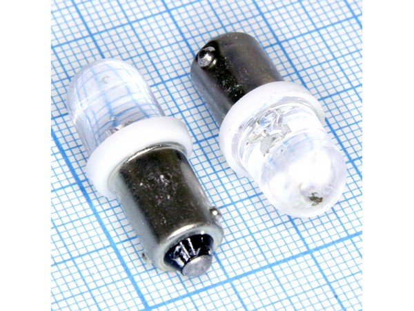 BA9S 1white 10mm 15° LED лампа