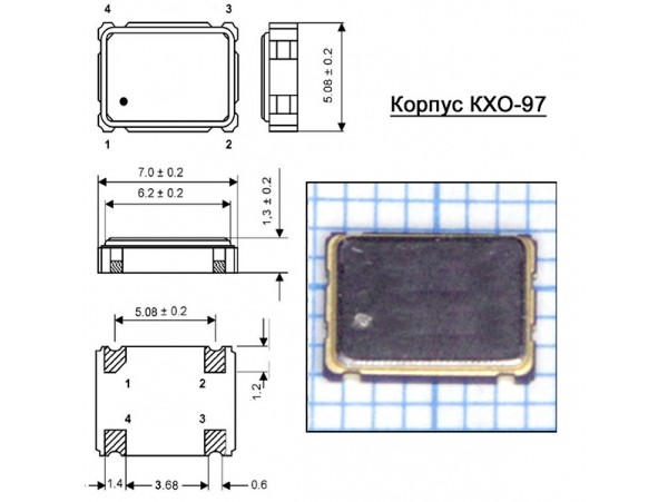 KXO-97 40,0МГц Кварцевый генератор