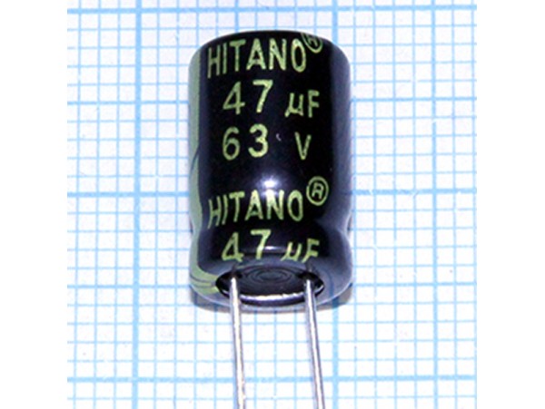 Конд.47/63v 0812+105°C  ESX Hitano