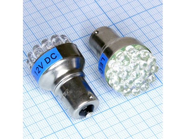 S25/1156 19blue 5mm LED bulbs лампа