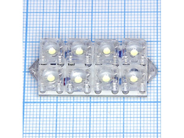 8 LED bulbs D-212W (R) белая лампа