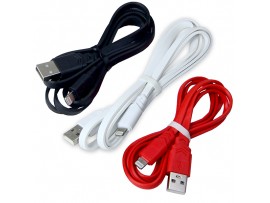 Шнур USB=Lightning 1 м плоский Smartbuy
