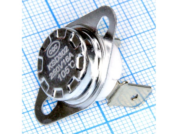 KSD-302-105С 250V16A Термостат нормально замкнутый