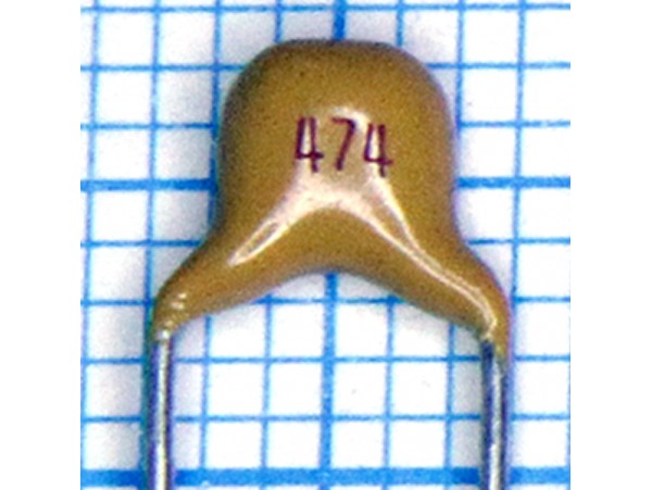 Конденсатор X7R 0,47µF керам.имп.50В