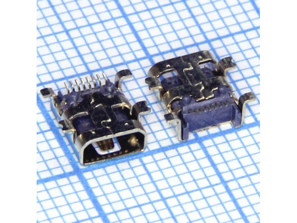 Mini USB 8 pin MU-008-07 Гн. под пайку