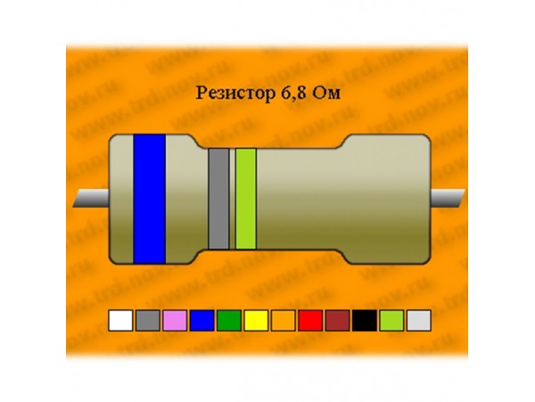 Резистор-50-6,8 Ом 5% С5-35В