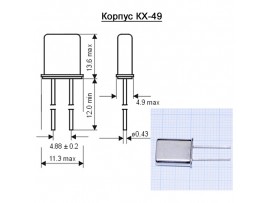 КВАРЦ 10,0МГц KX-49