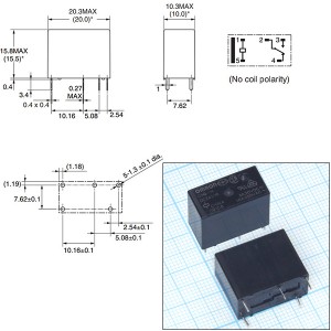 Реле 24VDC G5Q14DC24V 1C 10A/250VAC