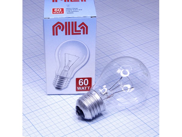 Лампа 220V/60W/ E27 Pila