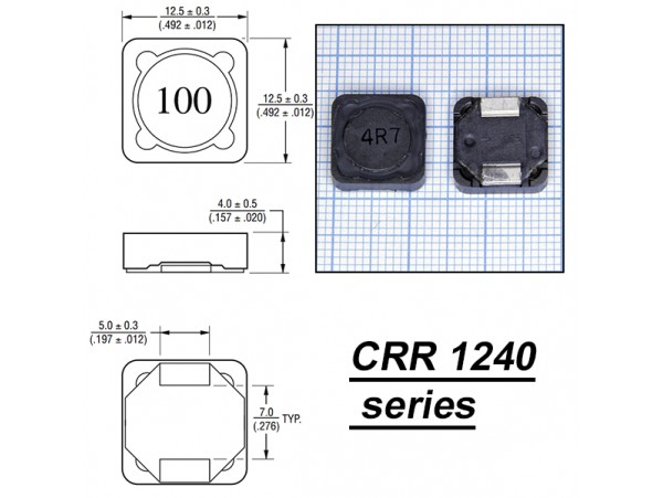 SRR1240-4R7M 4,7мкГн Дроссель
