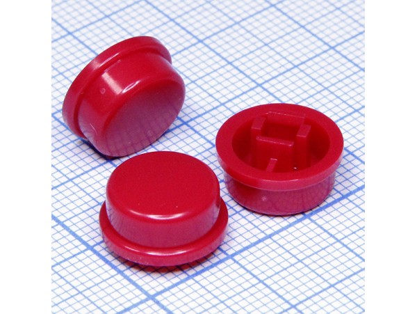 SWT-9R-R Колпачок круглый для тактовой кнопки (красный)