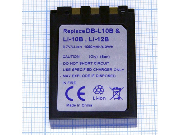 Аккумулятор Olympus LI-10B Li-Ion 3.7V 1090mAh