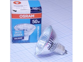 Лампа12V/50W GU5.3 44870 со стеклом Osram