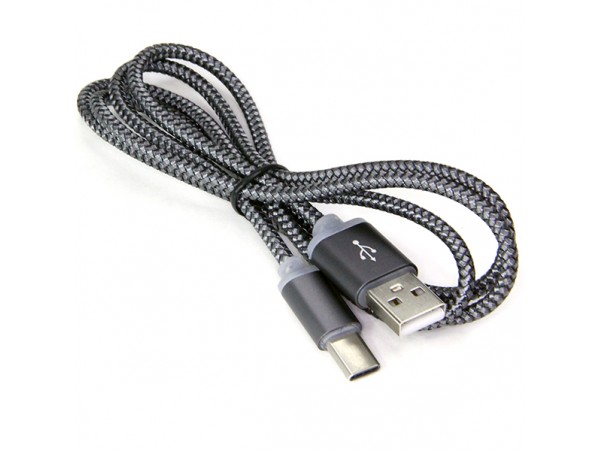 Шнур USB=Type-C штекер 10mm  1м