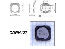 CDRH127/LDNP-681MC 680мкГн/0,85A чип. Дросс. SUMIDA