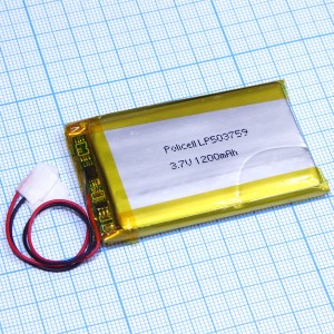 LP503759 Li-POL Аккумулятор 3.7V 1200mA