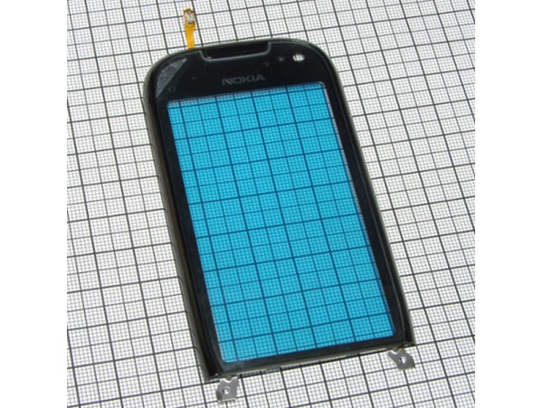 Nokia C7-00 тачскрин со шлейфом в рамке