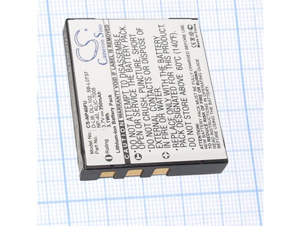 CS-NP40FU Аккумулятор 3,7V/750mAh Li-ion