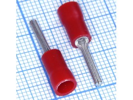TII-1,25S наконечник штырьковый 0,5-1,5мм красный