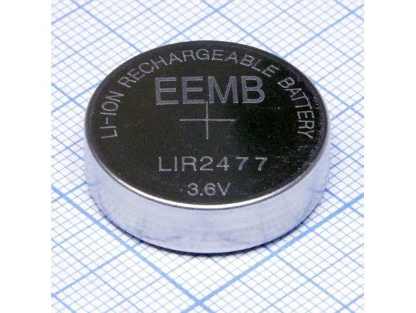 LIR2477 Аккумулятор 3,6V