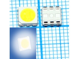 Чип LED 5050 White(6000-6500K)14-16L светодиод