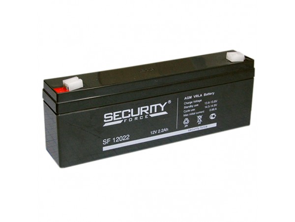 Аккумулятор 12V/2,2Ah SF12022 178х34х60 Security