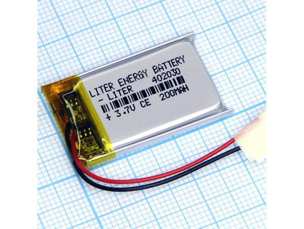 LP402030-PCB-LD Аккумулятор 3.7V 200 mAh  Li-POL