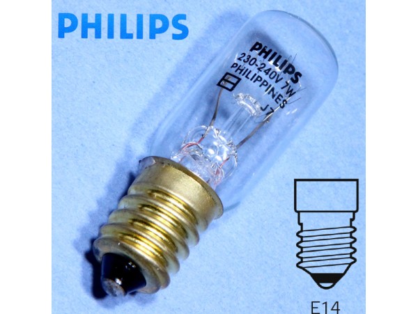 Лампа 220V7W E14 накаливания Philips