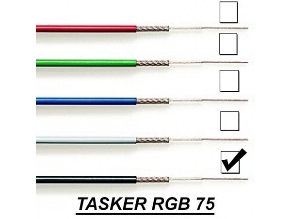 RGB 75-BLACK 75 Ом кабель телевизионый Tasker