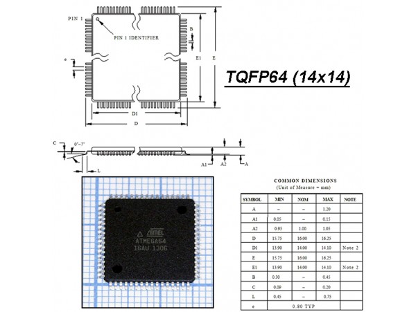 ATmega64-16AU