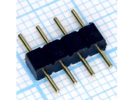 Коннектор 4 pin шт=шт. жесткий 4P-4P