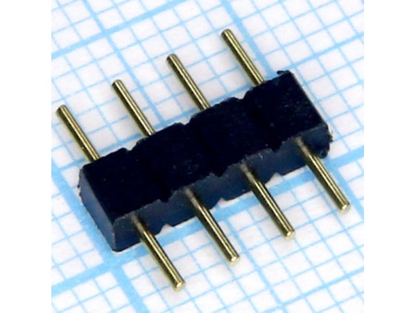 Коннектор 4 pin шт=шт. жесткий 4P-4P