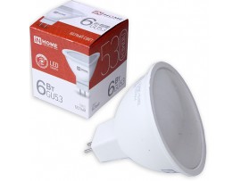 Лампа 220V 6W LED GU5.3 4000k белый свет  iNHOME