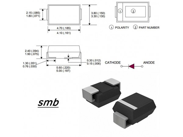 SMBJ5.0CA диод защитный